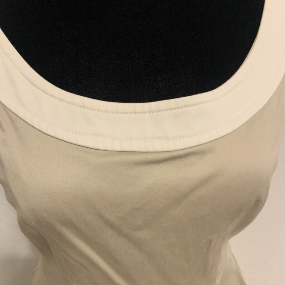 White House Black Market Tan Princess Rockabilly Sun Dress Women's Size 00 - Picture 9 of 14